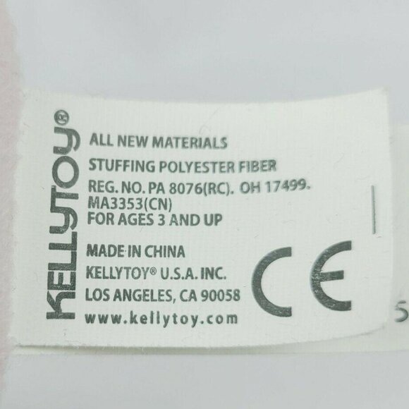 Kellytoy Cat 13 in Plush Pink Kitty Pillow Long Neck Closed Eyes Stuffed Animal - Picture 4 of 5